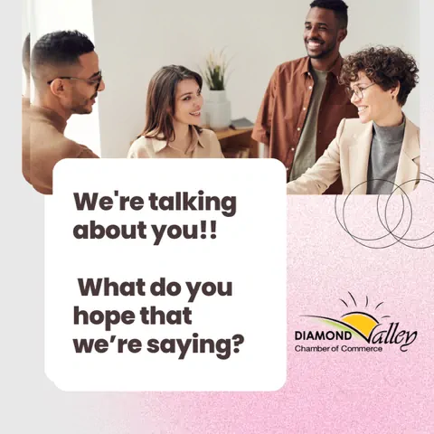 WE'RE TALKING ABOUT YOU! What do you hope that we're saying?