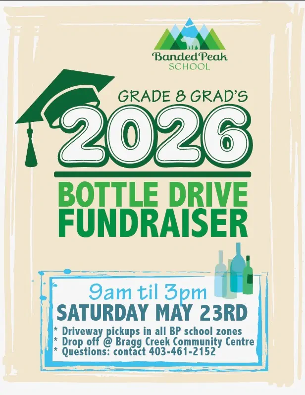 2026 BOTTLE DRIVE FUNDRAISER 9am til 3pm SATURDAY MAY 23RD : Drop ory girag trell Common Centre